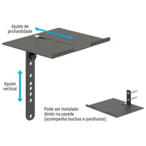 Suporte para Receptor Conversor Net Sky Tv Digital e Dvd