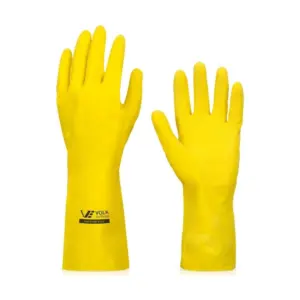 Luva Multiuso Látex Standard Amarelo com Forro - Pequena-volk-10.51.044.01-p