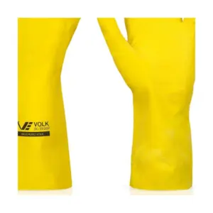 Luva Multiuso Látex Standard Amarelo com Forro - Pequena-volk-10.51.044.01-p - Imagem 5