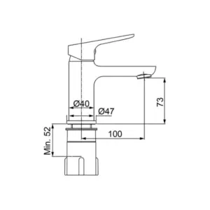 Torneira Monocomando Lavatório Lorenmix - Lorenzetti - Imagem 2