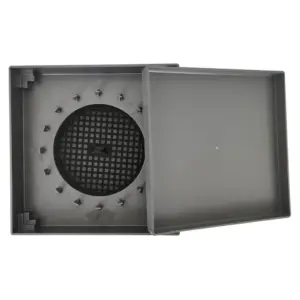 Ralo Oculto Invisível 15x15cm para Banheiro Astra Quadrado Plástico Cinza