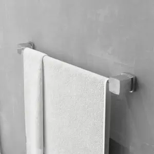 Porta Toalha Linear Block Meber Meber Cromado - Imagem 2