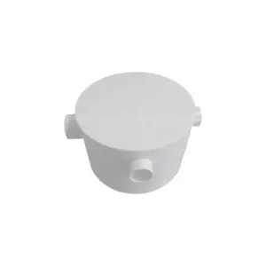 Caixa Sifonada Gordura Tampa Redonda Pvc 3 Entradas