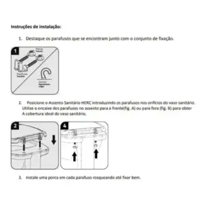 Assento Almofadado Preto - Herc - Imagem 3