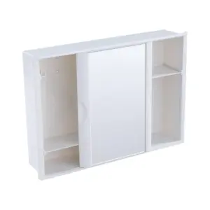 Armario Banheiro Astra 28.4 X 40.8 X 9.5 Branco C/porta de Correr A21 - Imagem 1