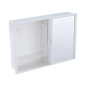 Armario Banheiro Astra 28.4 X 40.8 X 9.5 Branco C/porta de Correr A21 - Imagem 4
