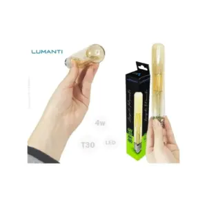 Lampada Vintage T30 Led Tubular Filamento 4w 2400k - Imagem 4