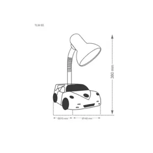 Luminária de Mesa Tlm 50 Kids Taschibra E27 Vermelha - Imagem 2