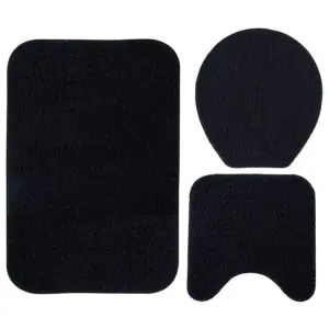 Kit de Tapetes Slim 3 Peças em Polipropileno para área Seca Preto 1 - Imagem 2