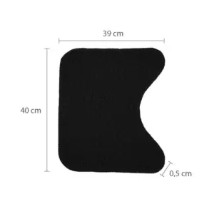Kit de Tapetes Slim 3 Peças em Polipropileno para área Seca Preto 1 - Imagem 4