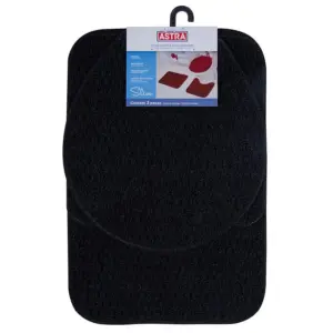 Kit de Tapetes Slim 3 Peças em Polipropileno para área Seca Preto 1 - Imagem 9