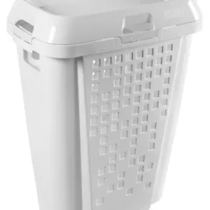 Roupeiro Telado com Cesto 45l Azul/branco - Imagem 3