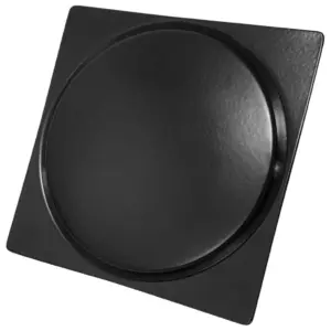 Ralo Quadrado Hidro Inox Black Click 15x15cm - Flvx