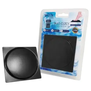 Ralo Quadrado Hidro Inox Black Click 15x15cm - Flvx - Imagem 3