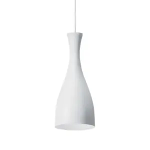 Luminária Pendente Taschibra Td 1003 E-27 Branco Fosco - Imagem 1