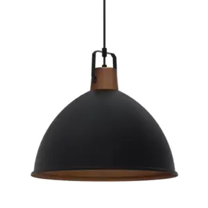 Pendente Taschibra Factory G Preto Fosco - Imagem 1