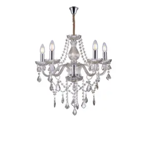 Lustre de Cristal Taschibra Glam Conhaque 5xe14
