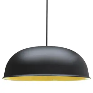 Pendente Taschibra Black Festival 1xe27 Preto F.+ Amarelo - Imagem 1