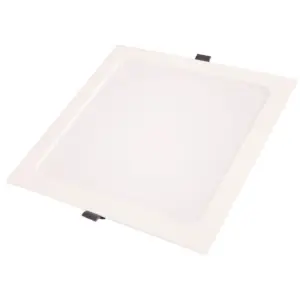Plafon Led Quadrado de Embutir Slim 1500 Lm 18 W Bivolt 3000 K Luz Amarela - Tramontina - Imagem 1