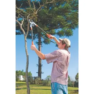 Tesourão de Poda Tipo Bypass em Aço com Cabo Telescópico Extensível Até 78cm - Tramontina - Imagem 5