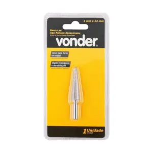 Broca Ar Escalonada 4 Mm à 12 Mm - Vonder - Imagem 3