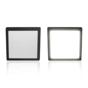 Painel Led 24w Lux Quadrado Sobrepor Preto 3000k - Imagem 4