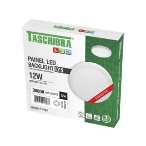 Painel Led 12w Lys Redondo Sobrepor 3000k - Imagem 3