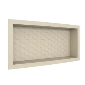 Nicho de Embutir em Plástico Injetado Max 660mm Bege - Imagem 1