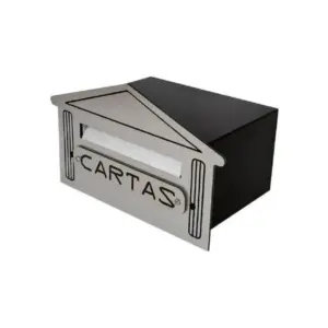 Caixa de Correio Numeral 4n em Acm Aço Escovado - Imagem 1