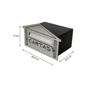 Caixa de Correio Numeral 4n em Acm Aço Escovado - Imagem 3