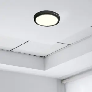 Painel Led 18w Lux Redondo Sobrepor Preto 6500k - Imagem 5