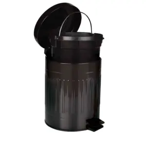 Lixeira Retrô Preta - 5 L - Mor - Imagem 2