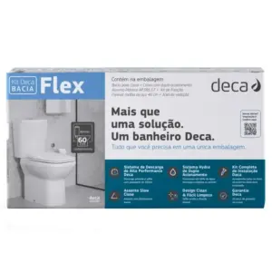 Kit Vaso Sanitário com Caixa Acoplada Flex Branco - Imagem 5