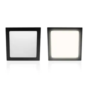 Painel Led 18w Lux Quadrado Embutir Preto 4000k - Imagem 4