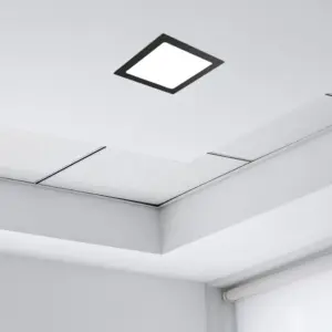 Painel Led 18w Lux Quadrado Embutir Preto 4000k - Imagem 5