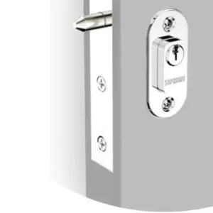 Fechadura Bico de Papagaio Cromada Externa 3001/529 - Imagem 4