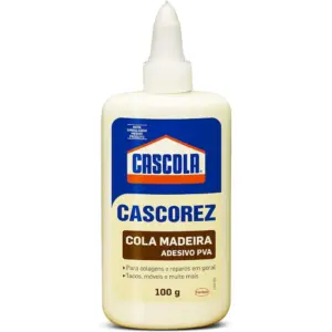 Cascola Cascorez Cola Madeira, Cola de Madeira de Alta Resistência, Cola Pva Excelente Flexibilidade, Cola Cascorez Pronto para Uso, 1x100g