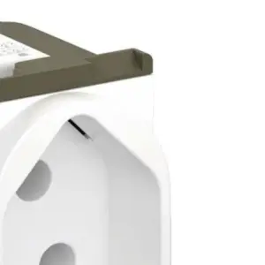 Tomada 2p+t com Identificador de Tensão 1 Módulo Nereya Branca 10a 250v - Legrand - Imagem 3