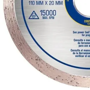 Disco Diamantado Irwin Liso 110mm Blister - Irwin - Imagem 4
