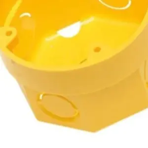 Caixa de Luz Octogonal Amarelo 4 X 4 - Amanco - Imagem 5