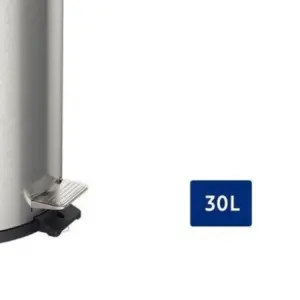 Lixeira Inox com Pedal Brasil Plus com Acabamento Scotch Brite e Balde Interno Removível 30 L - Tramontina - Imagem 5