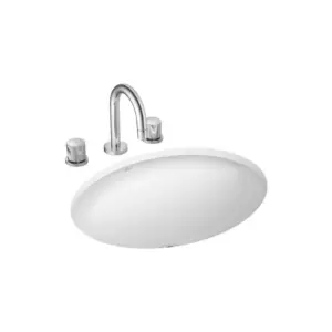 Cuba Embutir Oval Branco Gelo 490x365 - L3717 - Deca - Cuba Embutir Oval Branco Gelo 490x365 - L3717 - Deca - Imagem 1