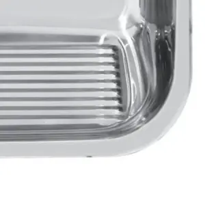 Tanque de Encaixe 30l em Aço Inox Polido Tramontina Hera 50 X 40cm - Imagem 5
