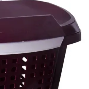 Roupeiro Telado com Cesto Uva/ Branco 70l - Imagem 3