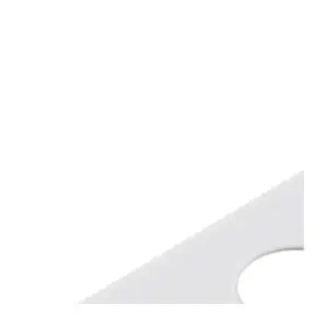 Placa com 1 Furo 9,5 Mm Tablet Branco - Imagem 2