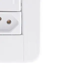 Conjunto 4x2 de 2 Interruptores Simples + 1 Tomada 2p+t 20a 250v - Tramontina - Imagem 5