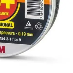 Fita Isolante 33+scotch Preto - 19mm X 20m - 3m - Imagem 5