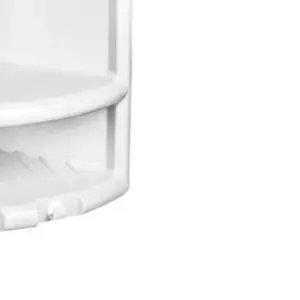 Porta Shampoo de Pvc Cantoneira Parede para Banheiro Branco - Herc - Imagem 5