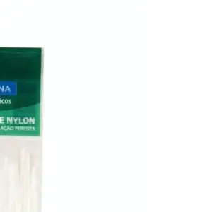 Abraçadeira de Nylon 400x4,8x1,5mm Branca - Tramontina - Imagem 3