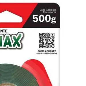 Fita Dupla Face Adermax Acril Xt100/s 12mm X 2m Blister - Imagem 3